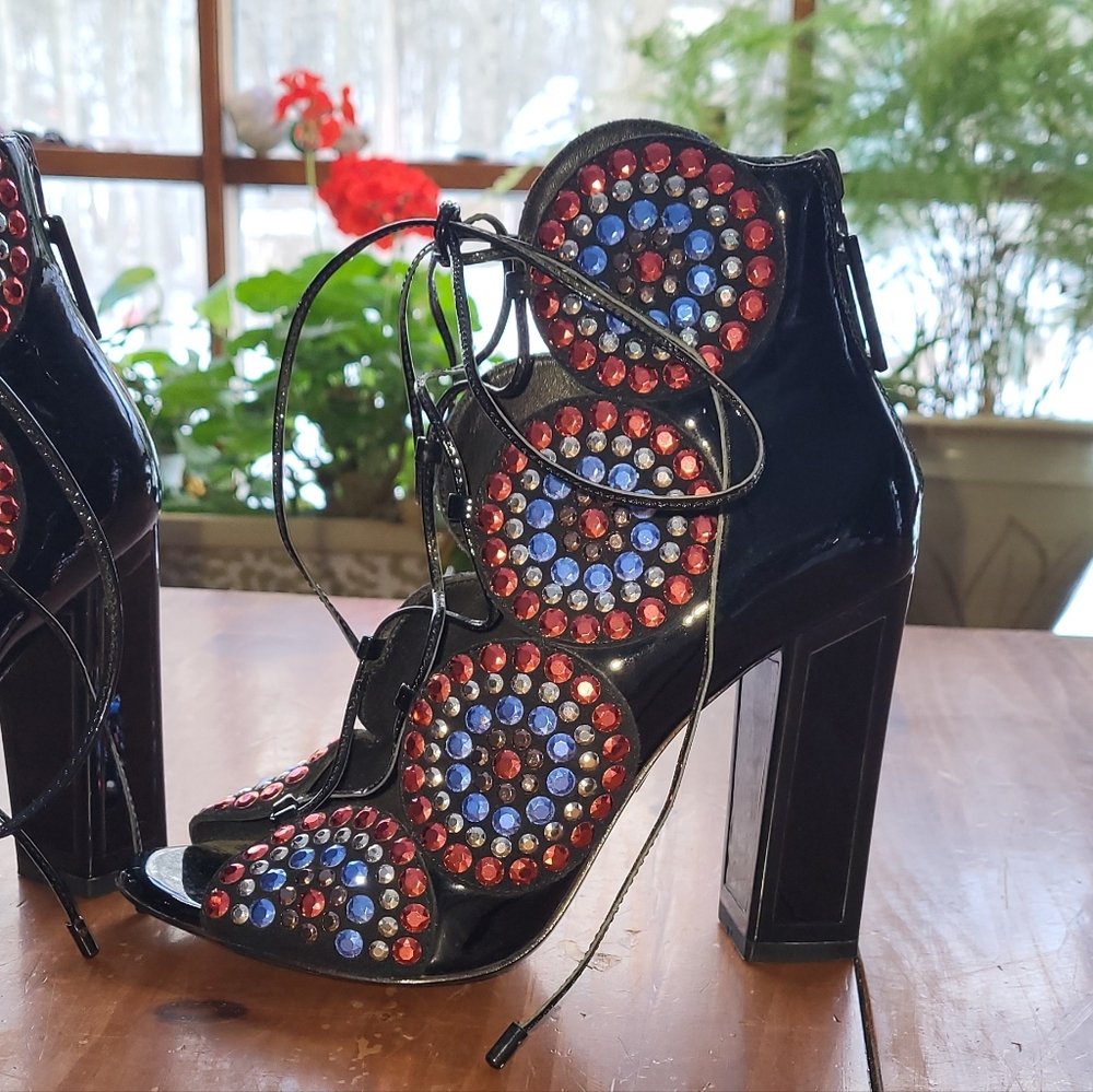 Kat Maconie Vera Bootie Jeweled Sandal 6.5